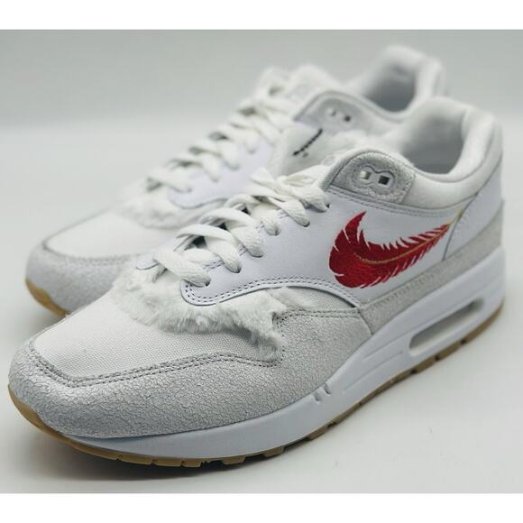 NEW Nike Air Max 1 PRM ‘The Bay’ White University Red FJ4451-100 Men’s Sz Multi - Picture 1 of 7